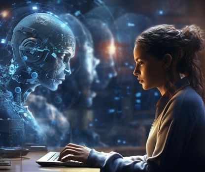 Student using AI tools