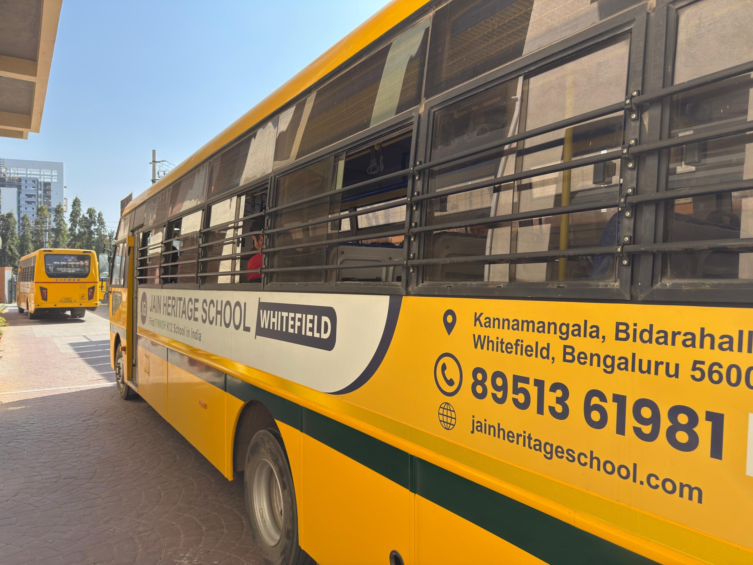 Jain Heritage School bus